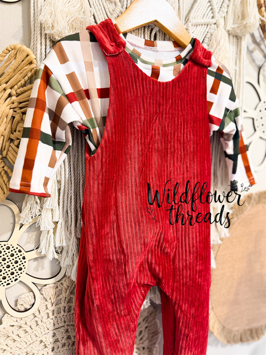 12/18 Overalls + Tee Set